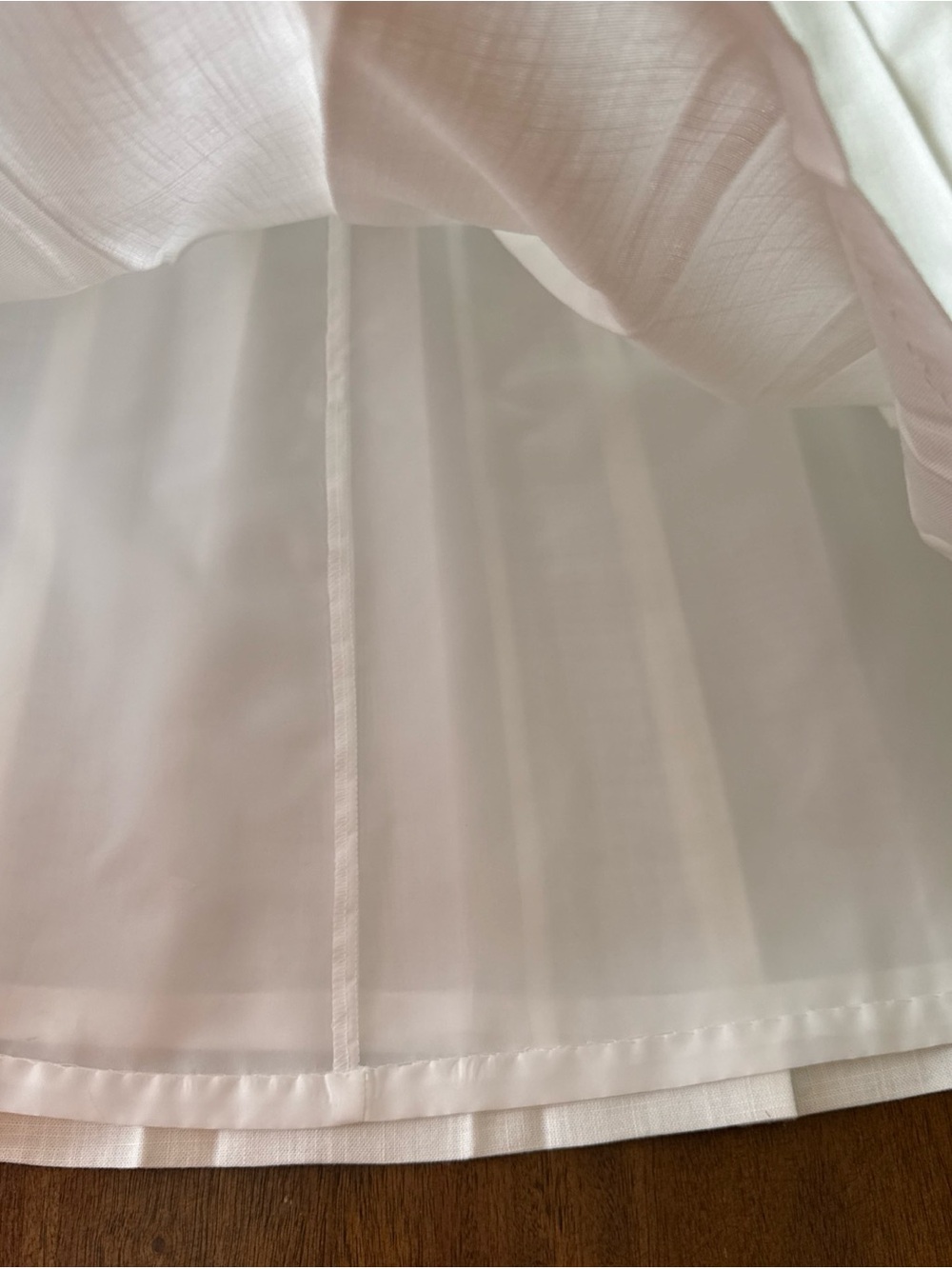 Vintage Suburbans White Pleated Midi Skirt 10 Cottagecore Modest Old Money - Picture 10 of 13